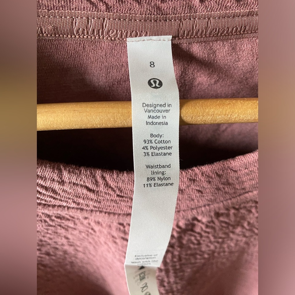 Lululemon Textured Crewneck Long Sleeve Pullover Size 8 Spiced Chai Athleisure - Picture 6 of 9